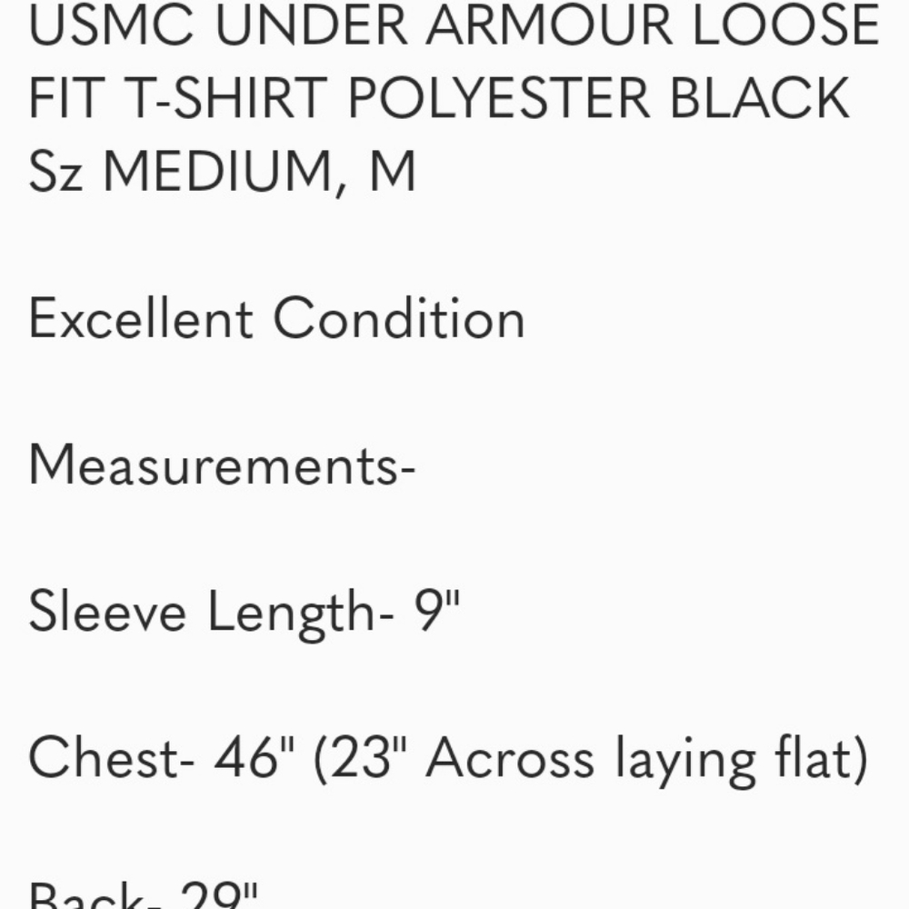 Under Armour USMC tee shirt - Picture 4 of 4